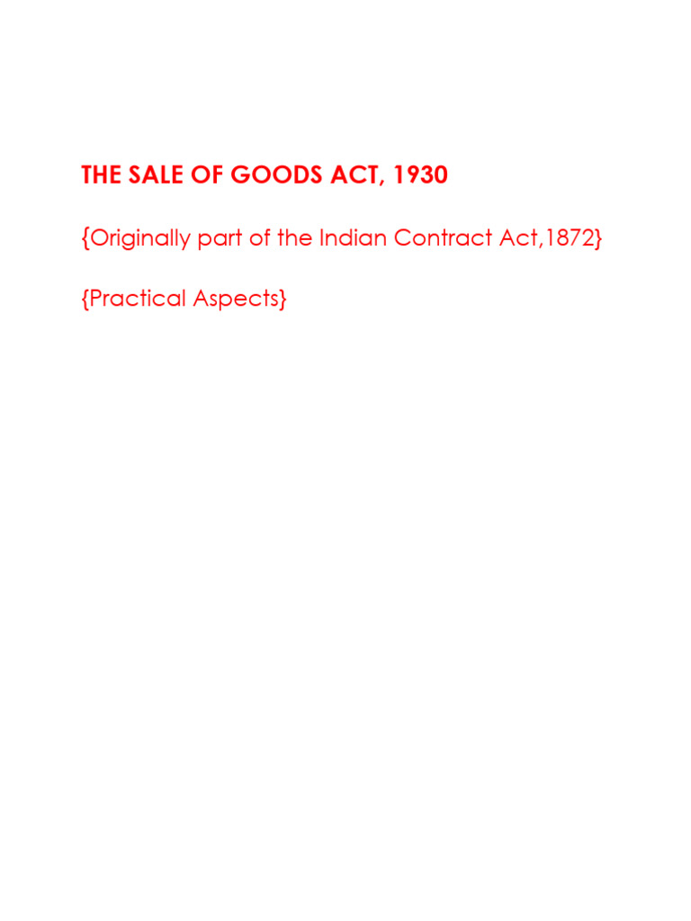 SALE OF GOODS ACT 1930 NOTES PDF JK SHAH FREE DOWNLOAD visual data 2