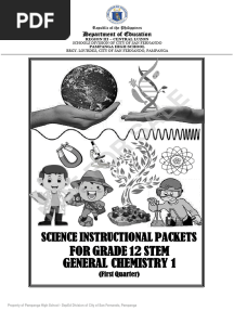 Grade 12 - Stem - Science - General Chemistry 1 12f - Week 1
