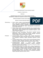 Peraturan Daerah Kabupaten Tulang Bawang Barat Nomor 15 Tahun 2012 Tentang