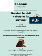 Hair. Article Lesson