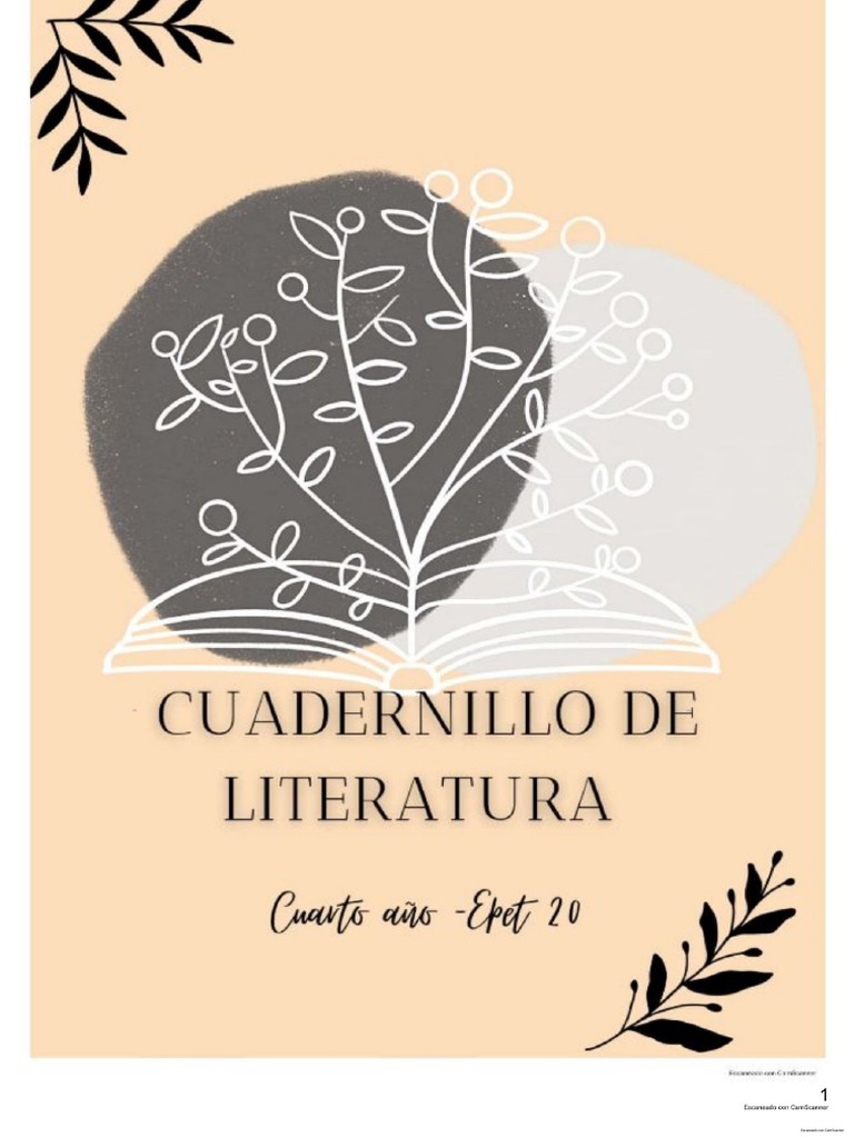 Cuadernillo 4to Año. Literatura | PDF