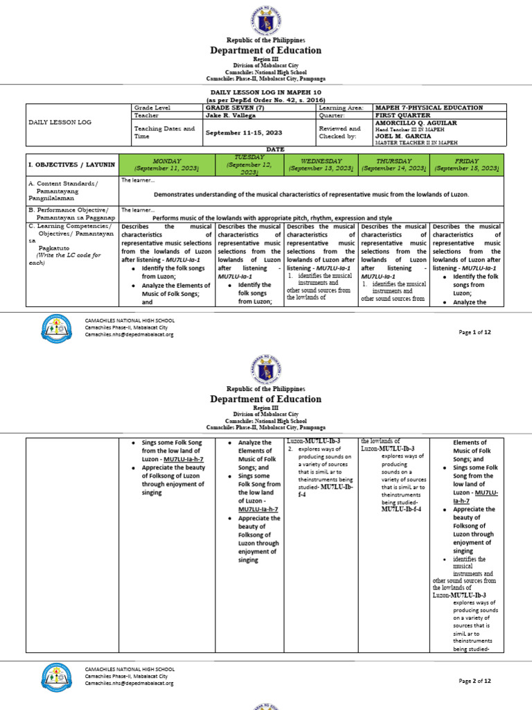 Q1 music week 3 dll download free pdf songs learning