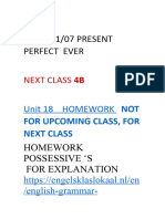 Class Present Perfect Ever