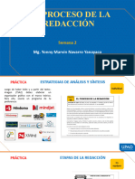 El Proceso de La Redacción: Mg. Yonny Marvin Navarro Yanayaco