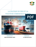 Marketing Portuaire: La Politique de Prix Et La Stratégie Commerciale Du Port