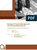 Business Process Management and Change Management