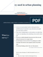 Types of Survey Used in Urban Planning