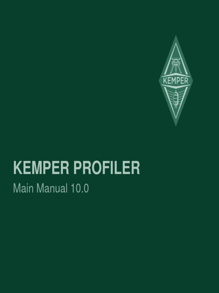Kemper Profiler Main Manual 10.0 (English) PDF Equalization (Audio