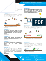 Movimiento Rectilineo Uniforme MRU Ejercicios Propuestos PDF