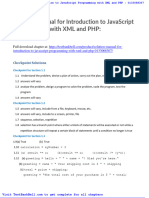 Solution Manual For Introduction To Javascript Programming With XML and PHP 0133068307