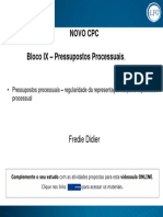 Slide - Bloco IX - Pressupostos Processuais