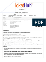 E-Ticket: Cuiabá X Flamengo