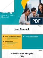 Reading 2 - User and Product Research