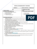 Taller Manual de Organización y Funciones y Organigrama