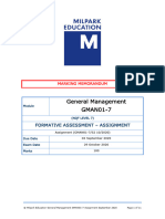 General Management GMAN01 7 Marking Guidelines PDF