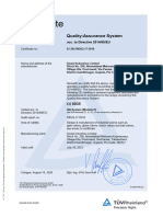 Ce Ped 2014-68-Eu Certificate