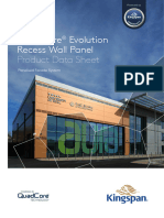 Kingspan Quadcore Evolution Recess Wall Panel Data Sheet en GB Ie