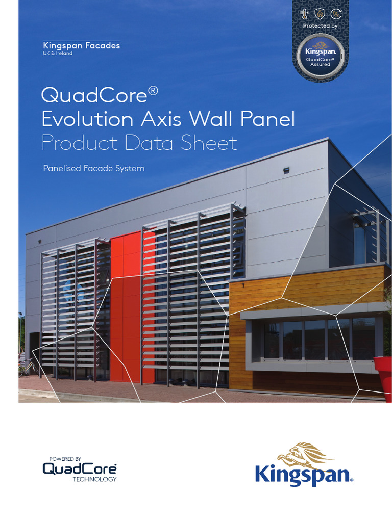 Kingspan Quadcore Evolution Axis Wall Panel Data Sheet en GB Ie | PDF ...