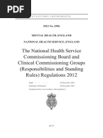 Nhs England and CCG Regulations