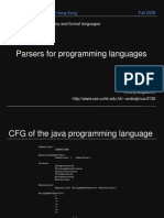 Parsers For Programming Languages: CSC 3130: Automata Theory and Formal Languages