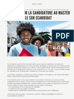 Conseils Candidature ECandidat Master FLE