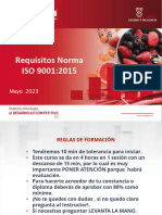 001 Formación de Requisitos ISO 9001