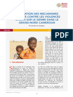 Evaluation Des Mecanismes de Lutte Contre Les Violences Basees Sur Le Genre Dans Le Grand Nord Du Cameroun
