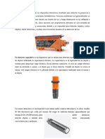 Un Sensor Fotoeléctrico Es Un Dispositivo Electrónico Diseñado para Detectar La Presencia o Ausencia de Luz Utilizando Principios Fotoeléctricos