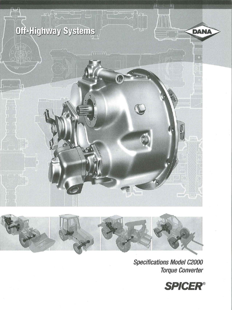 Spicer C2000 Series Torque Converter Specification PDF
