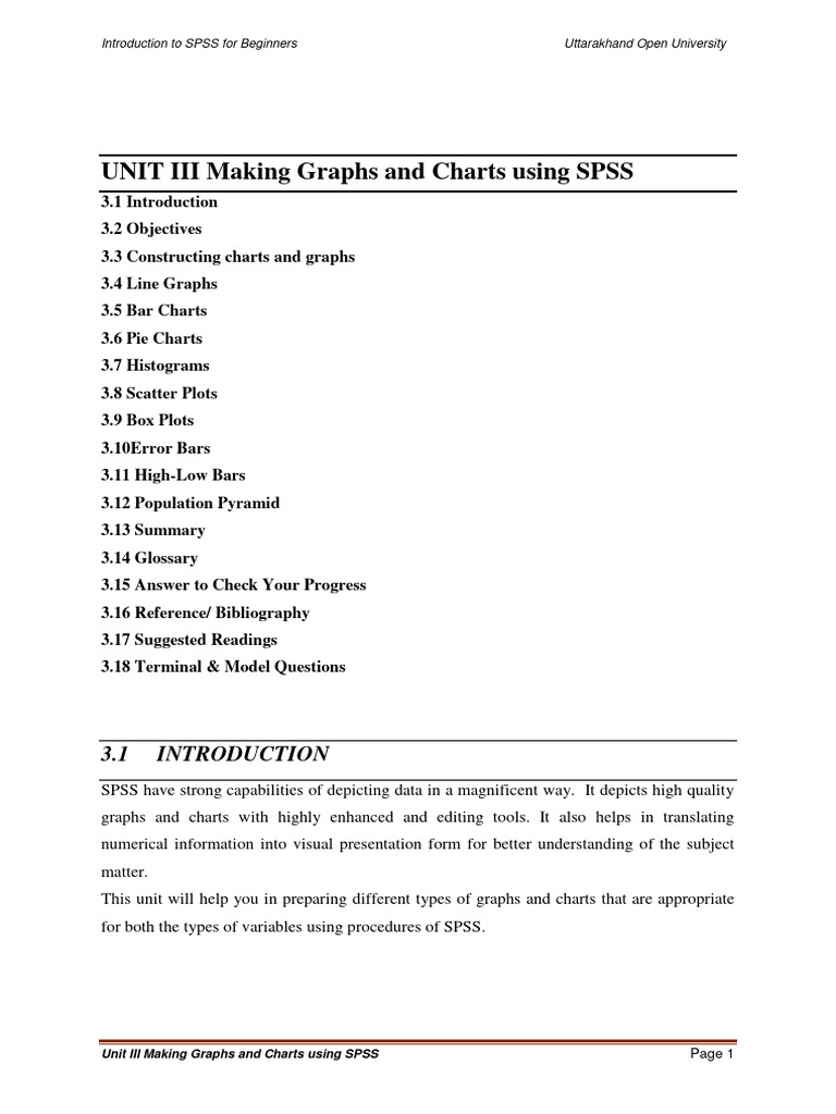 Creating Graphs in SPSS: A Guide | PDF | Histogram | Chart