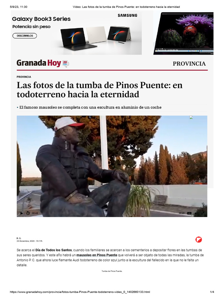 Video Las Fotos de La Tumba de Pinos Puente en Todoterreno Hacia La