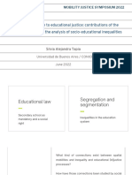 From Mobility Justice To Educational Justice: Contributions of The Mobilities Approach To The Analysis of Socio-Educational Inequalities