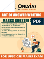 Art of Answer Writing Mains Marks Booster Series