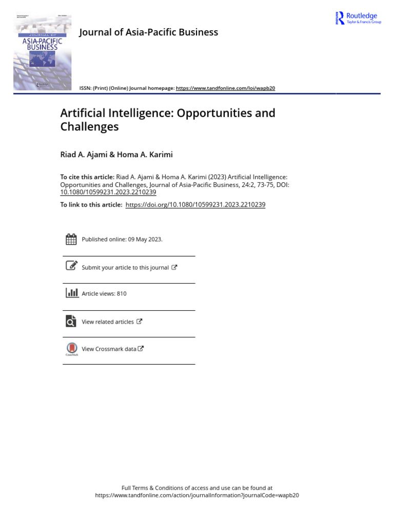 AI in Business: Benefits and Risks | PDF | Artificial Intelligence ...