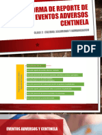 Clase 2 NORMA DE REPORTE DE EVENTOS ADVERSOS CENTINELA