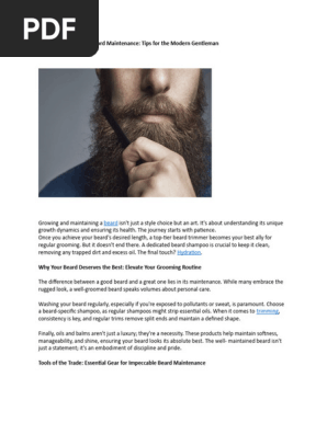 beard maintenance