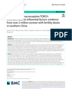 Prevalence of Preconception TORCH Infections and Its Influential Factors: Evidence From Over 2 Million Women With Fertility Desire in Southern China