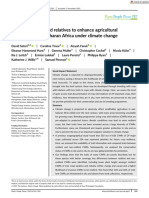 Prioritising Crop Wild Relatives To Enhance Agricultural Resilience in Sub Saharan Africa Under Climate Change (Satori Et Al, 2022)