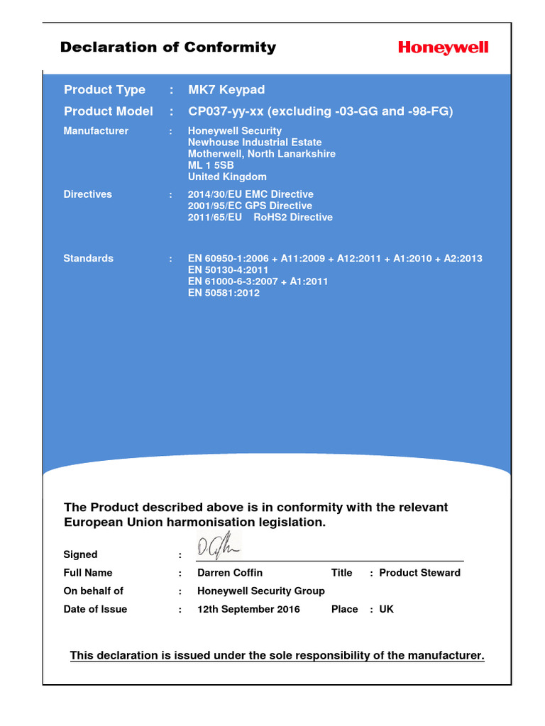 Ce cp037 2016 Uk PL | PDF