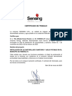 CERTIFICADO DE TRABAJO Tito