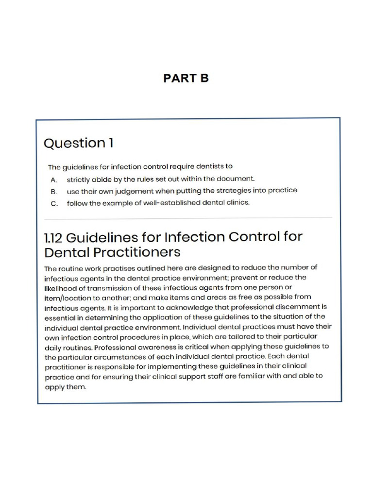 Infection Control For Dental Pract. Part B PDF