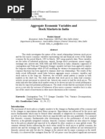 Aggregate Economic Variables and Stock Markets in India