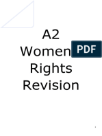 A2 History Civil Rights Women Revision Guide OCR