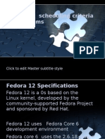 Fedora 12 Scheduling Criteria & Algorithms