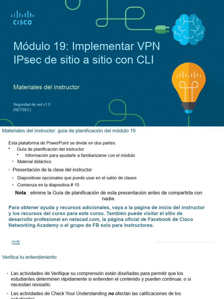 Network Security v1.0 - Module 19 | PDF | Red privada virtual ...