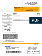 Neto $36,119 I.V.A. (19%) $6,862 Exento $0 Monto Total $42,981 Cuota $0 Total A Pagar $42,981