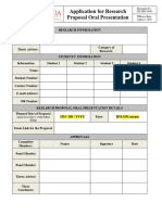 FM-SHS-39-00 - Application For Research Proposal Oral Presentation