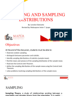 Co4 - Sampling and Sampling Distributions (Mean)