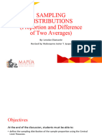 Co4 - Sampling and Sampling Distributions (Difference Between Means and Proportion)