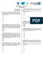 Lista de Exercícios - Probabilidade